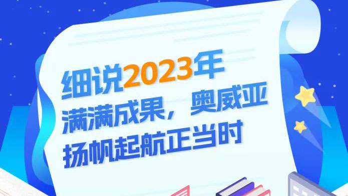 細說2023滿滿成果，奧威亞揚帆起航正當時